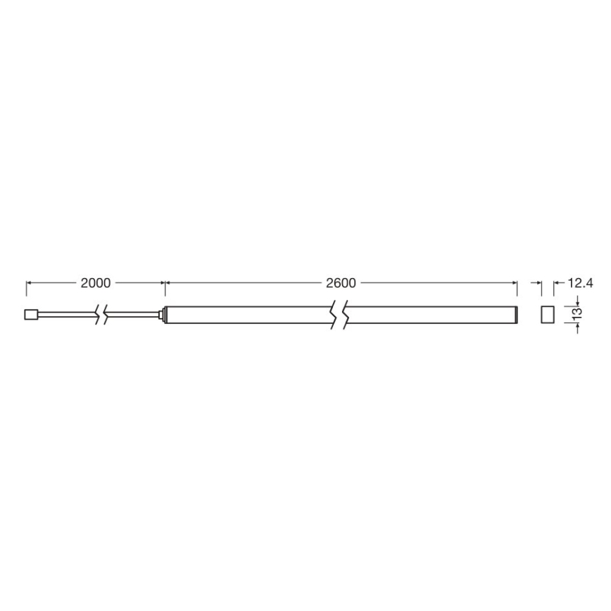 Osram - FLEX ACOUSTIC hämardatava LED-riba laienduskomplekt 2,6m LED/24W/24V