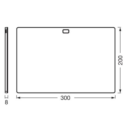 Osram - hämardatav kapialune LED-valgusti liikumisanduriga UNDERCABINET LED/7,5W/230V 3000/4000/6500K 20x30 cm must