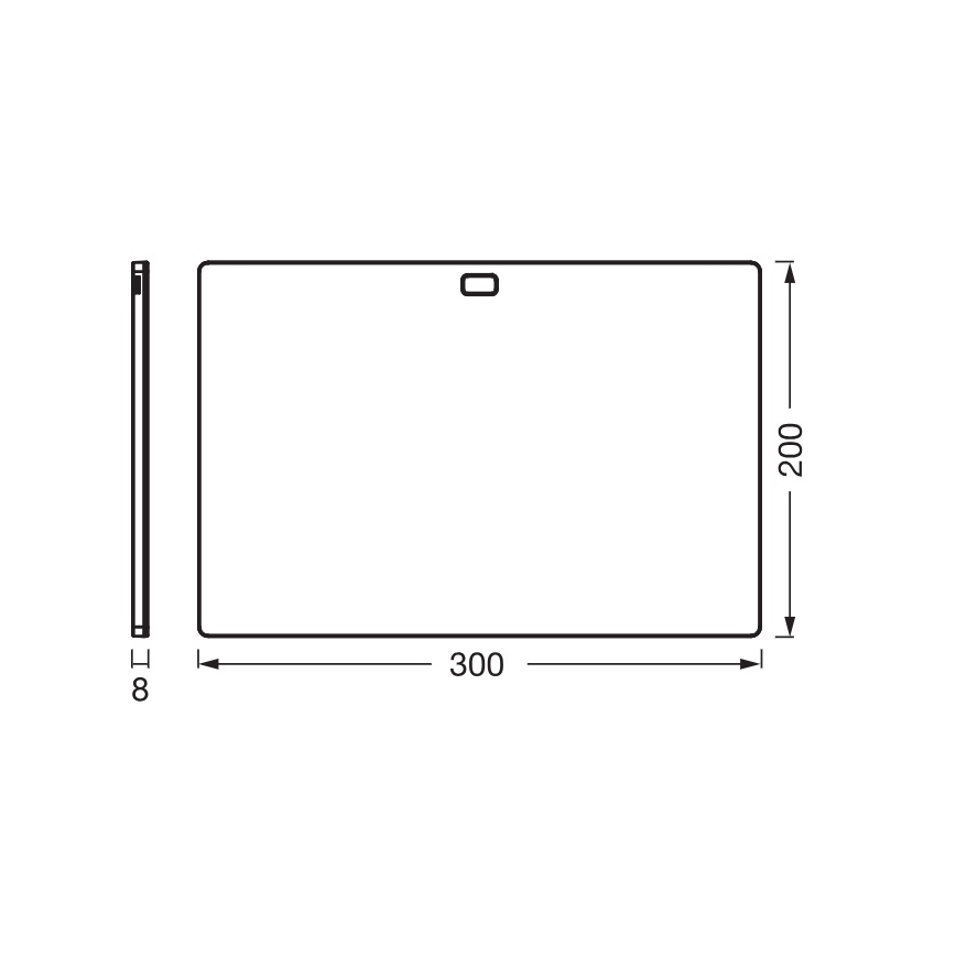 Osram - hämardatav kapialune LED-valgusti liikumisanduriga UNDERCABINET LED/7,5W/230V 3000/4000/6500K 20x30 cm must