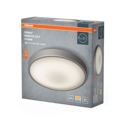 Osram - hämardatav LED-laevalgusti ORBIS LED/17W/230V 2700–6500 K, läbimõõt 31 cm + kaugjuhtimispult