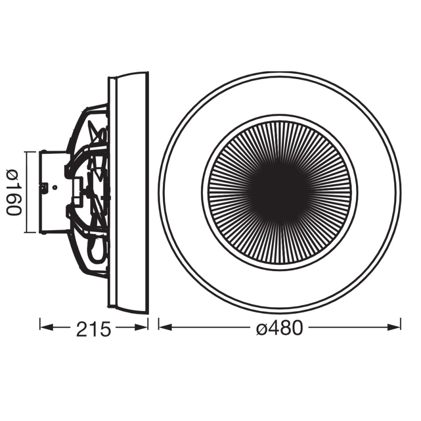 Osram - LED hämardatav laevalgusti ventilaatoriga/49W/230V 2700-6500K valge/kuldne + kaugjuhtimispult