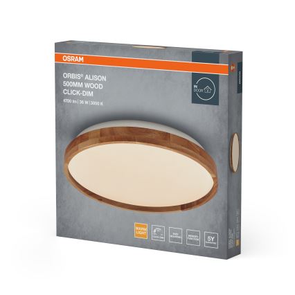 Osram - LED-hämardatav laevalgusti ORBIS ALISON LED/36W/230V läbimõõt 50 cm beež