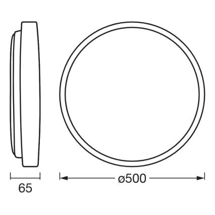 Osram - LED-hämardatav laevalgusti ORBIS ALISON LED/36W/230V läbimõõt 50 cm beež