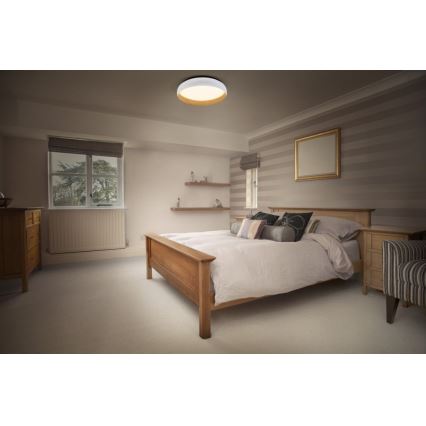 Osram - LED hämardatav laevalgusti ORBIS LIVIA LED/16W/230V läbimõõt 30 cm valge/pruun