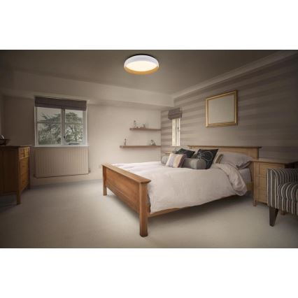 Osram - hämardatav LED-laelamp ORBIS LIVIA LED/24W/230V, läbimõõt 43 cm, valge/pruun