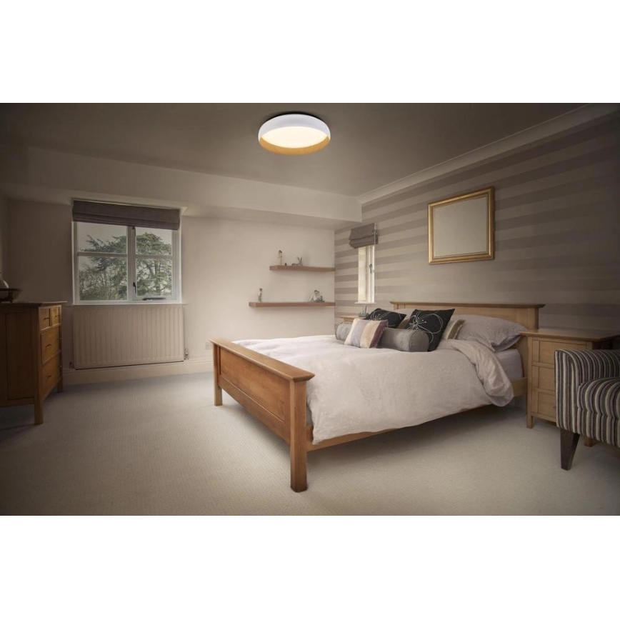 Osram - hämardatav laelamp ORBIS LIVIA LED/36W/230V, läbimõõt 52 cm, valge/pruun
