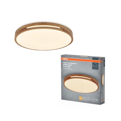 Osram - hämardatav LED-laelamp ORBIS WOODBURRY LED/24W/230V, läbimõõt 39 cm, beež