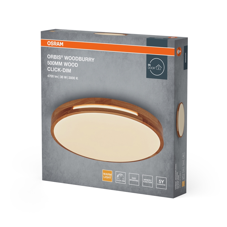 Osram - hämardatav LED-laelamp ORBIS WOODBURRY LED/36W/230V, läbimõõt 50 cm