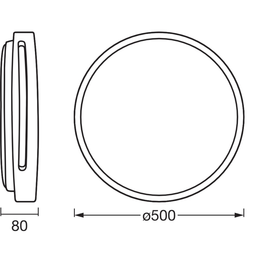 Osram - hämardatav LED-laelamp ORBIS WOODBURRY LED/36W/230V, läbimõõt 50 cm
