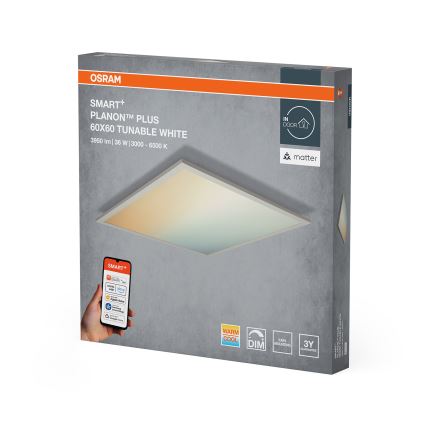Osram - LED Hämardatav laevalgusti SMART+ PLANON LED/36W/230V 60x60 cm 3000-6500K Wi-Fi