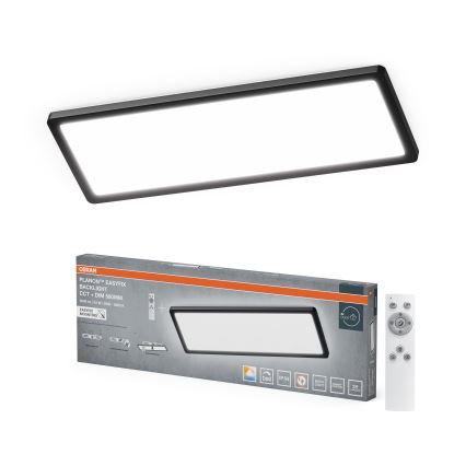 Osram - Hämardatav LED-vannitoa laevalgusti PLANON EASYFIX LED/24W/230V 2600-6000K 20x58 cm IP54 must + kaugjuhtimispult