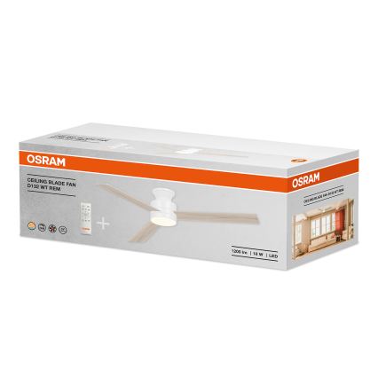 Osram - hämardatav LED-laeventilaator BLADE LED/18W/230V 3000/4000/6000K + kaugjuhtimispult