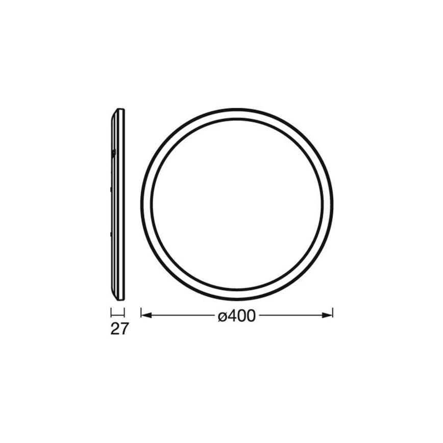 Osram - hämardatav LED lakkevalgusti ORBIS LED/22W/230V valge