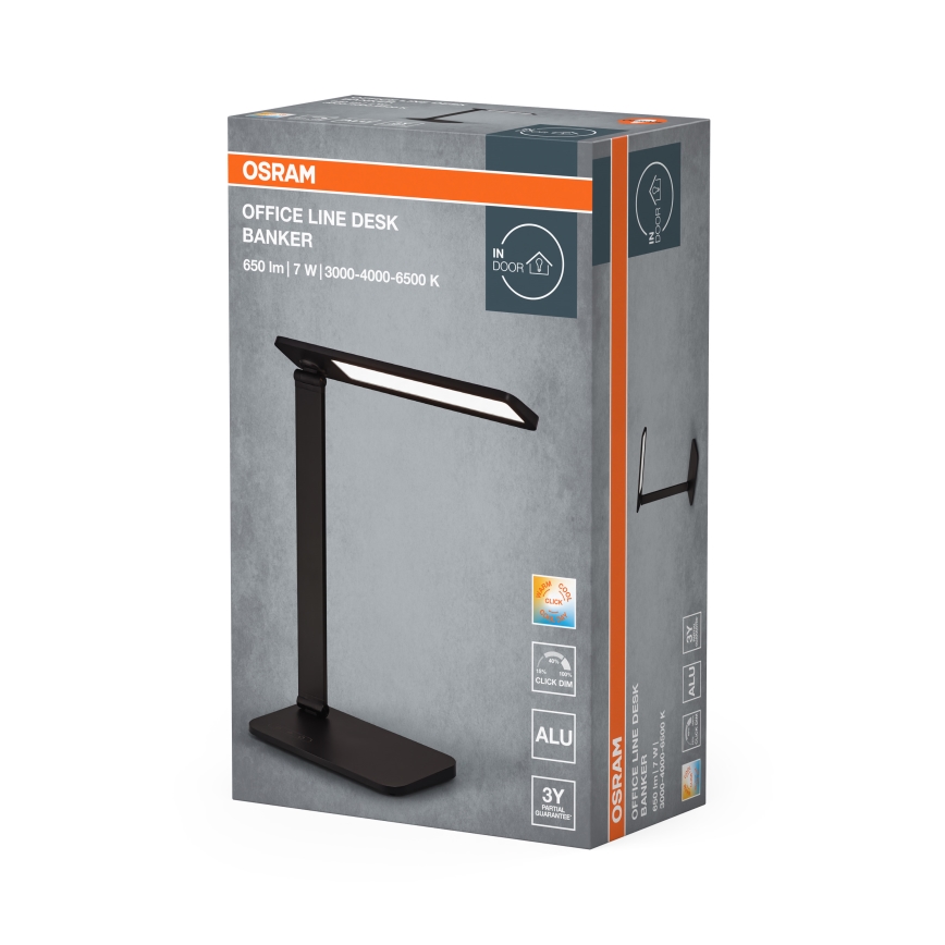 Osram - hämardatav LED-laualamp OFFICE LINE LED/7W/230V 3000/4000/6500K must