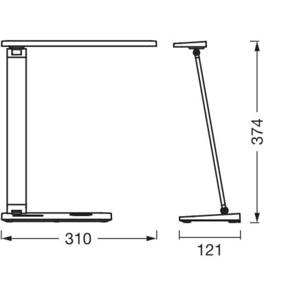 Osram - hämardatav LED-laualamp OFFICE LINE LED/7W/230V 3000/4000/6500K must