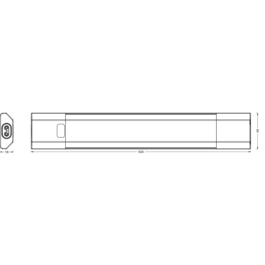 Osram - LED RGBW hämardatav aluskapi valgusti LINEAR EDGE LED/8W/230V 50 cm valge + kaugjuhtimispult