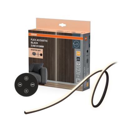 Osram - hämardatav LED-riba FLEX ACOUSTIC 2,6m LED/29W/230V + kaugjuhtimispult