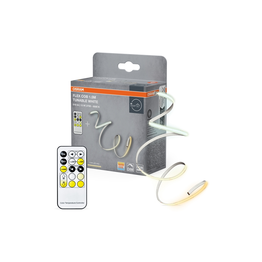 Osram - Hämardatav LED-riba FLEX COB 1,5m LED/13W/230V 2700-6500K + kaugjuhtimispult