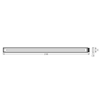 Osram - Hämardatav LED-riba FLEX COB 1,5m LED/13W/230V 2700-6500K + kaugjuhtimispult
