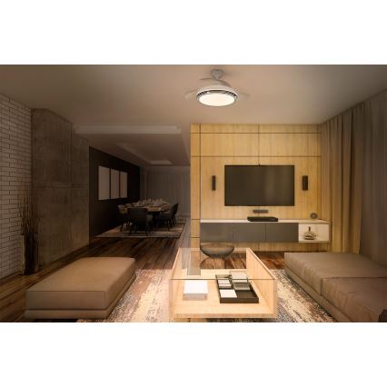 Osram - hämardatav LED-laevalgusti ventilaatoriga LEVECHE LED/36W/230V 3000/4000/6500K + kaugjuhtimispult