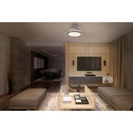Osram - hämardatav LED-laevalgusti ventilaatoriga LEVECHE LED/36W/230V 3000/4000/6500K + kaugjuhtimispult