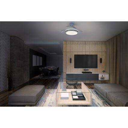 Osram - hämardatav LED-laevalgusti ventilaatoriga LEVECHE LED/36W/230V 3000/4000/6500K + kaugjuhtimispult