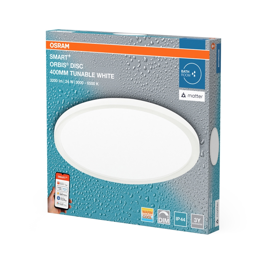 Osram - hämardatav vannitoa laevalgusti SMART+ DISC LED/24W/230V 3000-6500K IP44 Wi-Fi