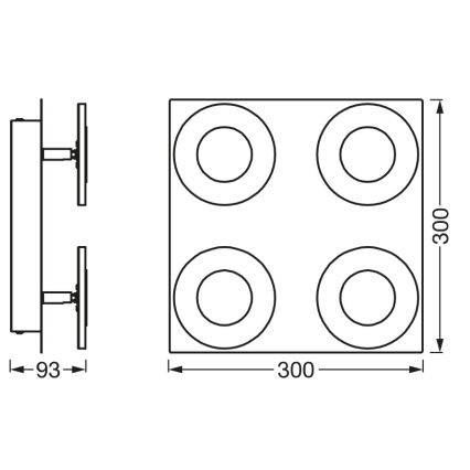 Osram - LED hämardatav vannitoa laevalgusti SMART+ WAVE LED/24W/230V 3000-6500K IP44 Wi-Fi