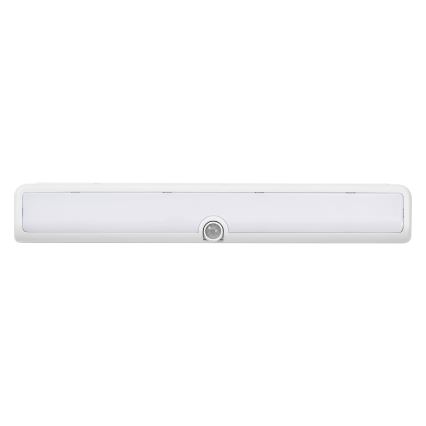 Osram - hämardatav kapialune LED-valgusti liikumis- ja hämarusanduriga LINEAR LED/3,8W/5V/3xAA 3000K 30 cm valge