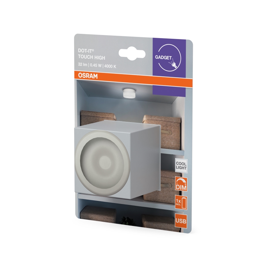 Osram - LED hämardatav suunavalgusti DOT-IT LED/0,45W/5V 500 mAh valge