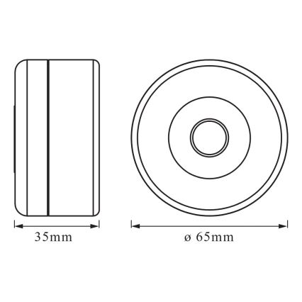 Osram - LED hämardatav suunavalgusti DOT-IT LED/0,45W/5V 500 mAh valge
