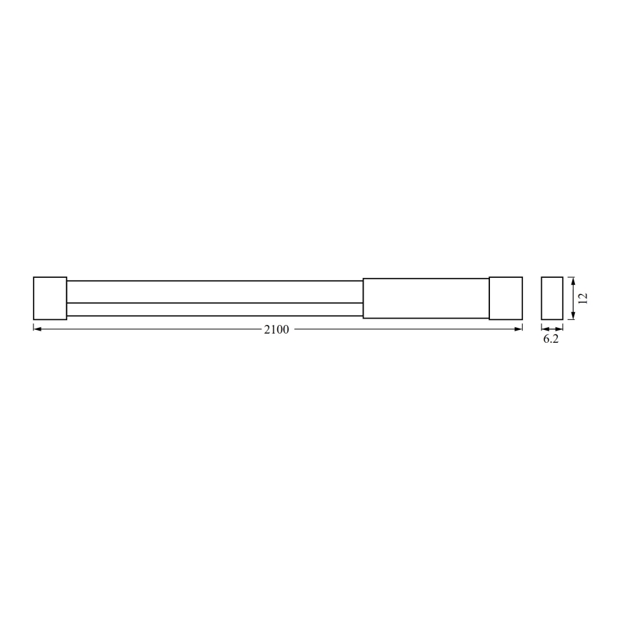 Osram - LED RGBW hämardatav riba NEON FLEX 2m LED/4W/5V + kaugjuhtimispult