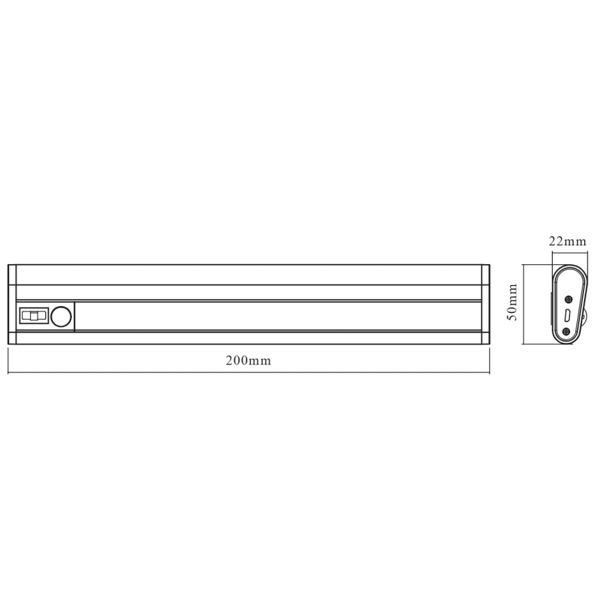 Osram - kapialune LED-valgusti anduriga MOBILE LED/1W/3,7V 1800 mAh