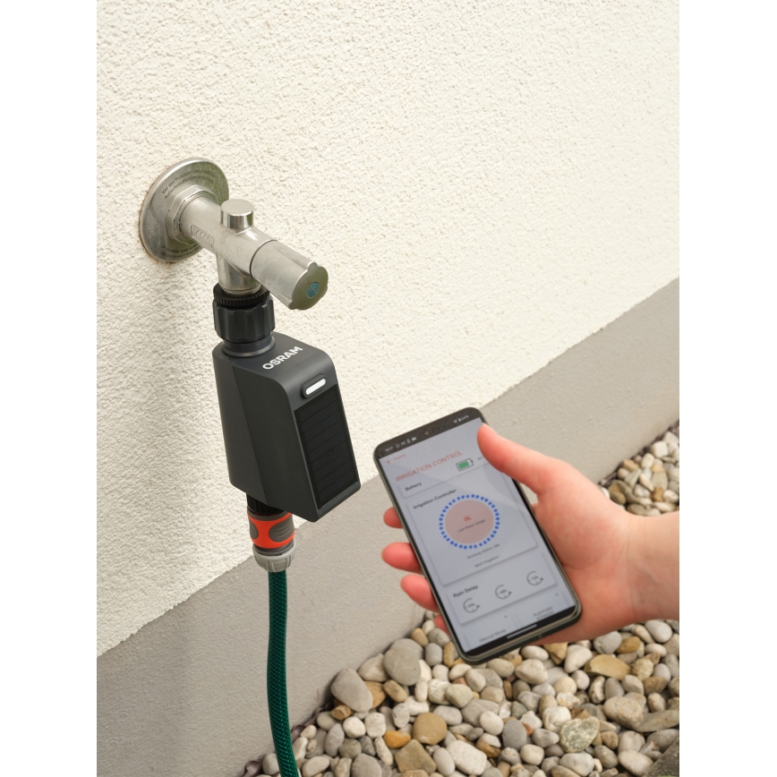Osram - Kastmisventiil päikesepaneeliga SMART+ IP55 Wi-Fi