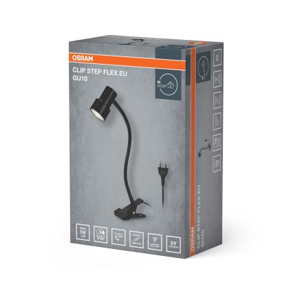 Osram - Klambriga lamp CLIP STEP FLEX 1xGU10/5W/230V must