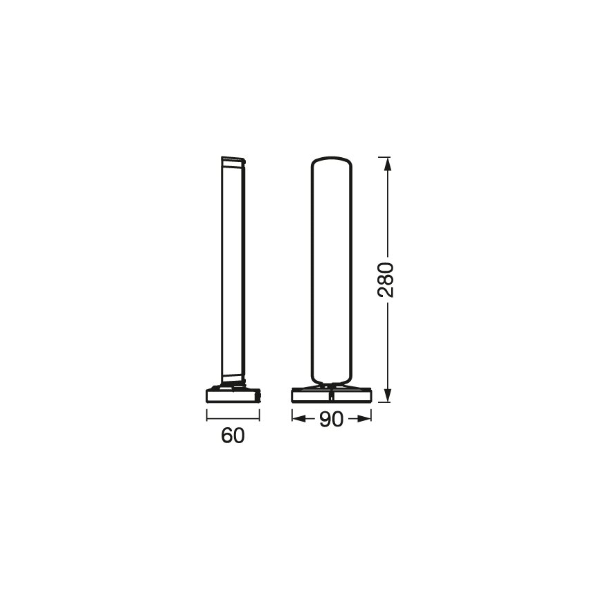Osram - Komplekt 2x hämardatav RGBW LED laualamp MOOD LIGHT LED/4W/230V 2700-6500K Wi-Fi + kaugjuhtimispult