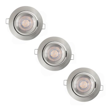 Osram - Komplekt 3x hämardatavat süvistatavat laevalgustit LED/4,9W/230V