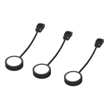 Osram - Komplekt 3x LED aluskapi valgustit UNDERCABINET LED/3W/230V 3000K must