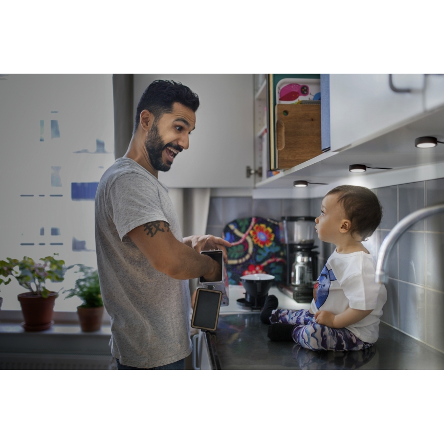 Osram - Komplekt 3x LED aluskapi valgustit UNDERCABINET LED/3W/230V 3000K must