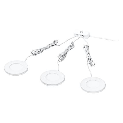 Osram - komplekt 3x LED kapialuseid valgustid UNDERCABINET LED/8,5W/230V 3000K valge