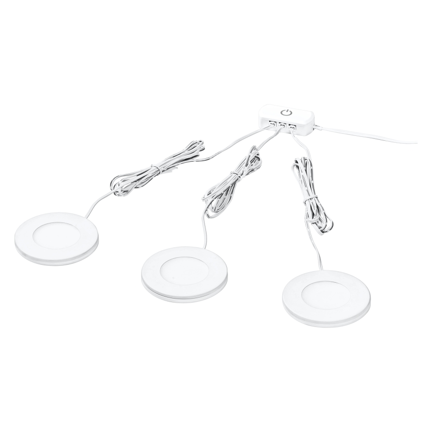 Osram - komplekt 3x LED kapialuseid valgustid UNDERCABINET LED/8,5W/230V 3000K valge