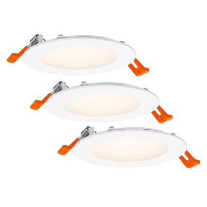 Osram - Komplekt 3 tk sissepaigaldatav laevalgusti SPOT LED/8W/230V 3000K, läbimõõt 12 cm, valge