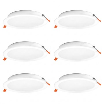 Osram - Komplekt 6× ESSENTIAL LED sisseehitatavad laevalgustid, 18 W, 230 V, 4000 K, Ø 22 cm, valge