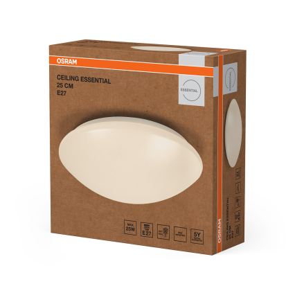 Osram - laelamp CEILING ESSENTIAL 1xE27/25W/230V läbimõõt 25 cm valge