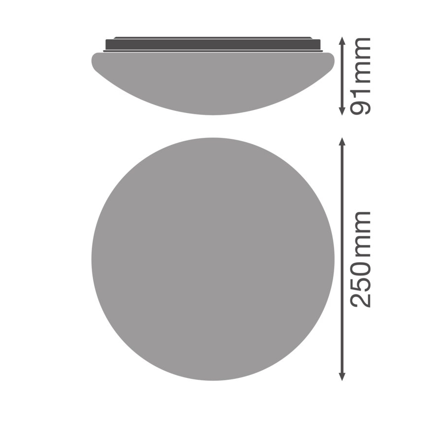 Osram - laelamp CEILING ESSENTIAL 1xE27/25W/230V läbimõõt 25 cm valge