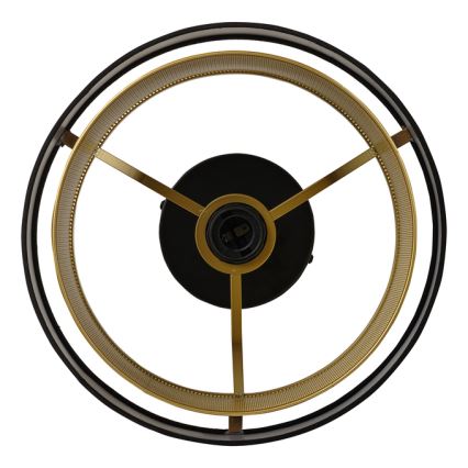 Osram - Laelamp DECOR HORNET 1xE27/10W/230V Ø 30 cm must/kuldne