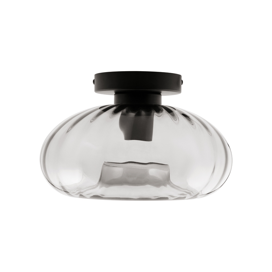 Osram - Laelamp DECOR SMOKE 1xE27/12W/230V Ø 28 cm must/suitsuhall