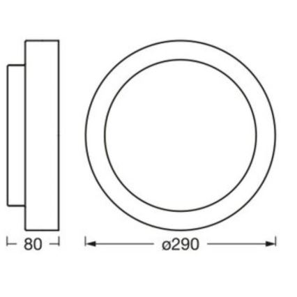 Osram - Laelamp ORBIS MADRID 2xE27/10W/230V, läbimõõt 29 cm, valge