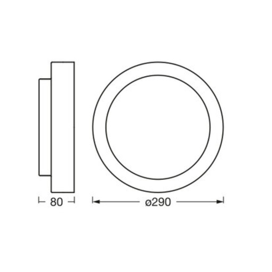 Osram - Laelamp ORBIS MADRID 2xE27/10W/230V, läbimõõt 29 cm, valge