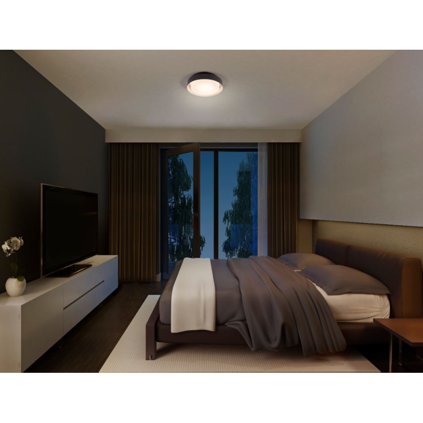 Osram - laelamp ORBIS MADRID 2xE27/10W/230V Ø 29 cm must